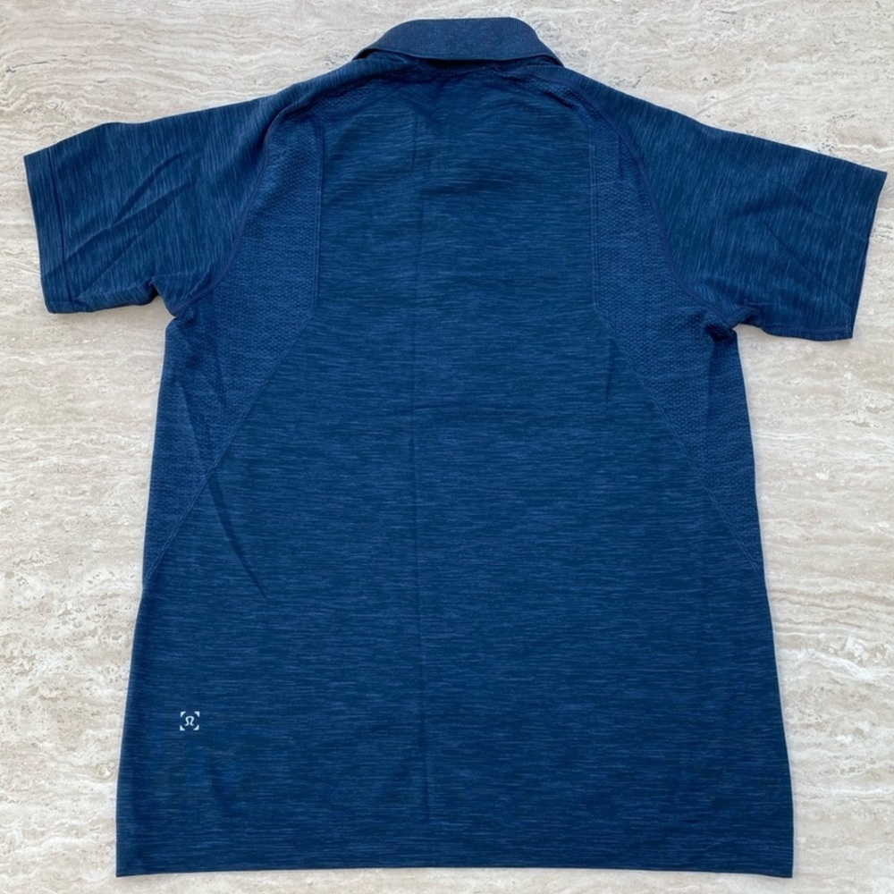 Lululemon Metal Vent Polo Shirt Small Navy